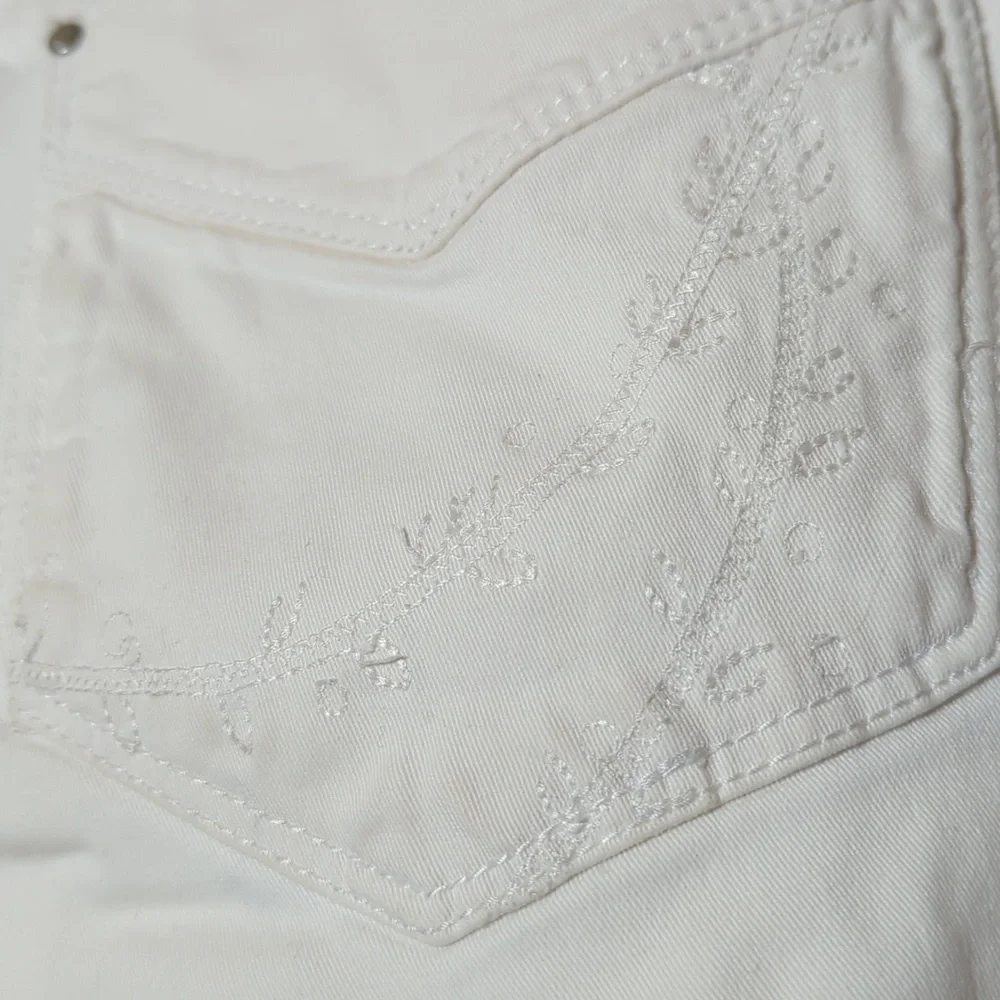 Jag Jeans cropped wide leg white low rise size 6 - Picture 8 of 11
